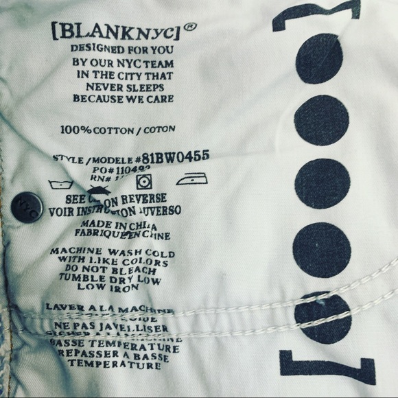 BLANK NYC Denim Jean Distressed Mini Skirt Sz 29 - Picture 7 of 11